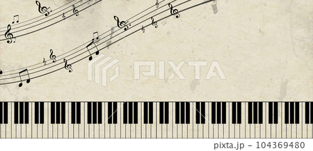 retro music piano banner retro music piano banner 104369480