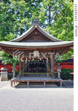 三宅八幡宮　拝殿（京都市左京区上高野） 104369747