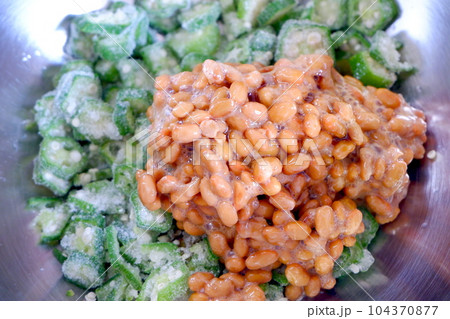 納豆とオクラ 納豆とオクラ 104370877