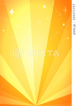 背景イラスト_集中線_オレンジ 背景イラスト_集中線_オレンジ 104371757