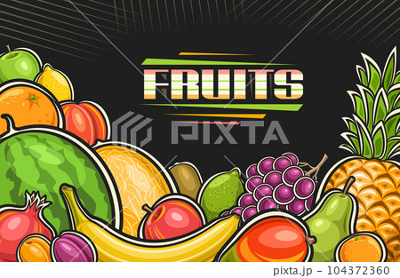 Vector illustration of Fruits 104372360