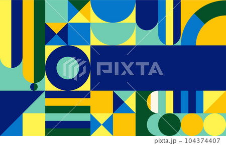 Modern abstract geometry pattern. Geometric minimalist design. 104374407