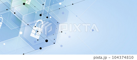 Cyber security and information or network protection. Future technology web services for business and internet project 104374810