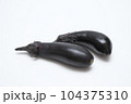 夏野菜(なす)　白バック 104375310