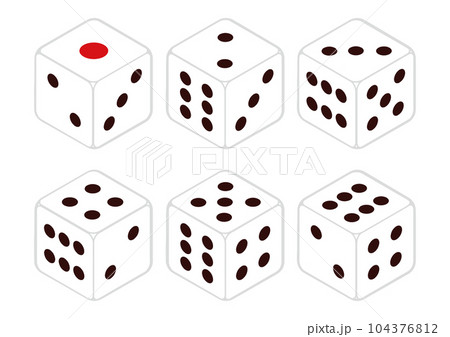 サイコロ6個 104376812