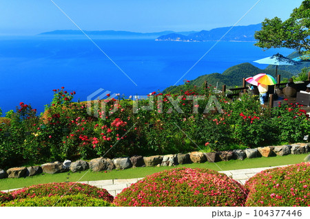 【福井県】三方五湖レインボーライン山頂公園からの眺望(若狭湾) 【福井県】三方五湖レインボーライン山頂公園からの眺望(若狭湾) 104377446