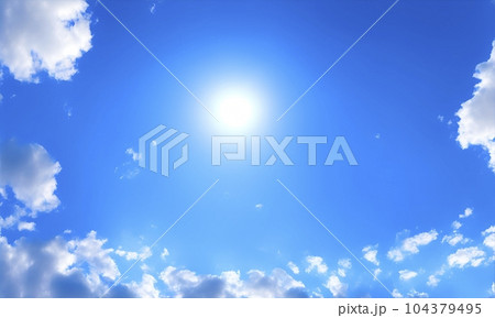 AI 画像生成による空と雲 104379495