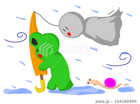 雨だって風だってへっちゃら 雨だって風だってへっちゃら 104380490