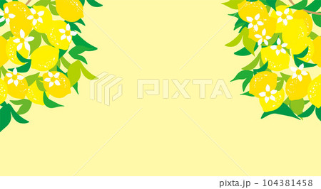 レモンの爽やかな背景イラスト 104381458