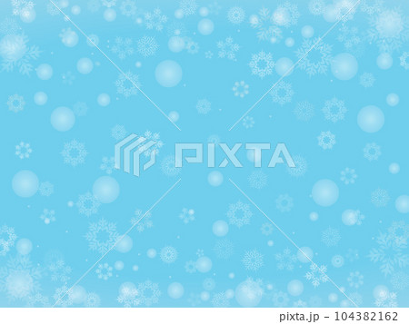 雪とライトでキラキラした水色のクリスマスのベクター背景画像 雪とライトでキラキラした水色のクリスマスのベクター背景画像 104382162