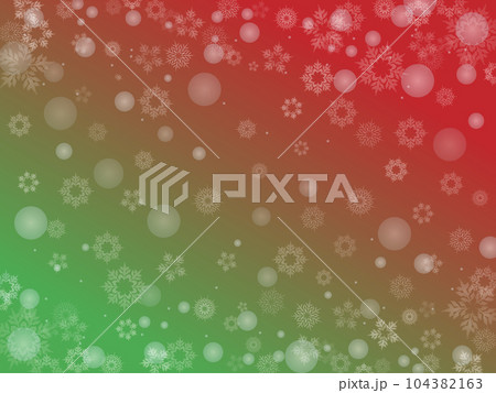 雪とライトでキラキラした赤と緑のクリスマスカラーのベクター背景画像 雪とライトでキラキラした赤と緑のクリスマスカラーのベクター背景画像 104382163