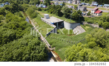 パンケ歌志内川 河川トンネル吞口 パンケ歌志内川 河川トンネル吞口 104382692