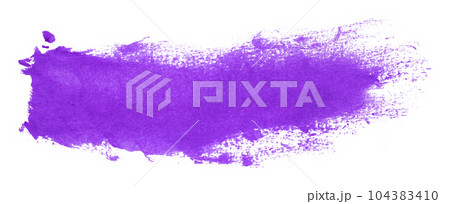 Purple brush isolated on white background. Watercolor 104383410