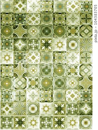 The wall or the floor are decorated with colorful of tiles, Colorful vintage ceramic tiles wall decoration, tiles background. moroccan tile pattern background. The wall or the floor are decorated with colorful of tiles, Colorful vintage ceramic tiles wall decoration, tiles background. moroccan tile pattern background. 104383705