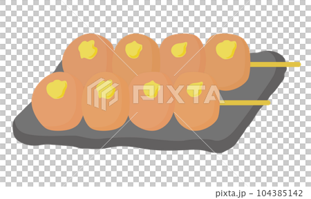 illustration of ball konjac illustration of ball konjac 104385142