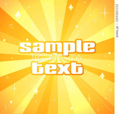 背景イラスト_集中線_オレンジ 104385152