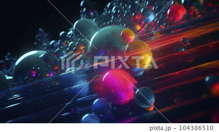 background with modern graphics elements of rainbow colors 104386510