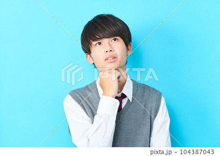 男子中学生 高校生 男子中学生 高校生 104387043