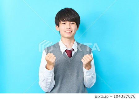 男子中学生　高校生 104387076