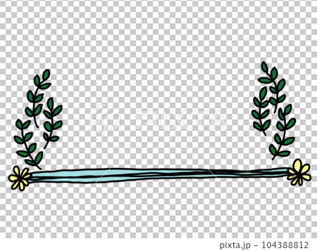植物の枠 104388812