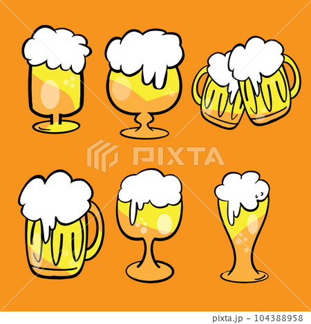 The beer in glass for drinks concept The beer in glass for drinks concept 104388958