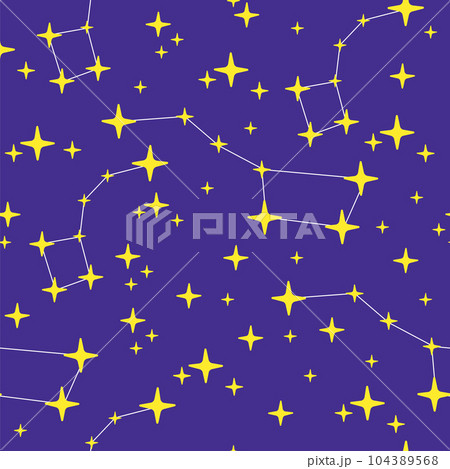 Seamless pattern with funny mermaids vector illustration 104389568