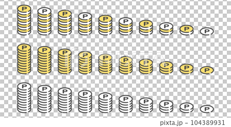 An image set in which 10 points are stacked An image set in which 10 points are stacked 104389931