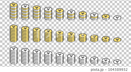 10 疊錢的圖像集 10 疊錢的圖像集 104389932