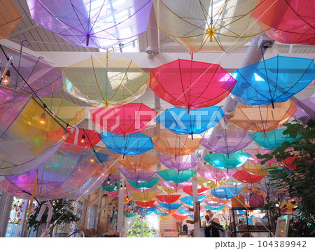 北海道の絶景 十勝ヒルズのアンブレラスカイ 104389942