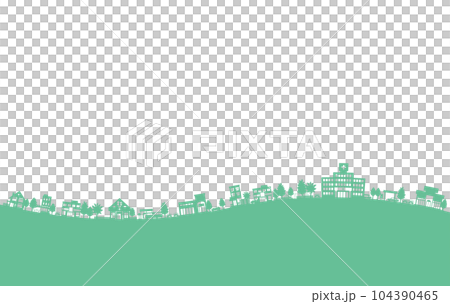 Vector illustration that expresses the cityscape with shadows Vector illustration that expresses the cityscape with shadows 104390465