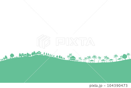 街並みを影で表現したベクターイラスト 街並みを影で表現したベクターイラスト 104390473