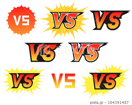 コミック調のVSアイコンセット 104391487