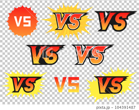 コミック調のVSアイコンセット 104391487