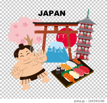 日本旅行　観光スポット 104393190