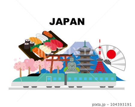日本旅行　観光スポット 104393191