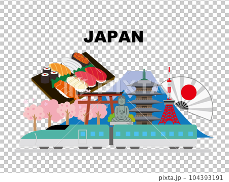 日本旅行　観光スポット 104393191
