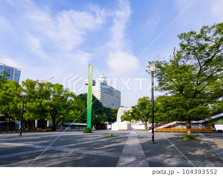 夏の朝、代々木公園イベント広場(東京都渋谷区) 夏の朝、代々木公園イベント広場(東京都渋谷区) 104393552