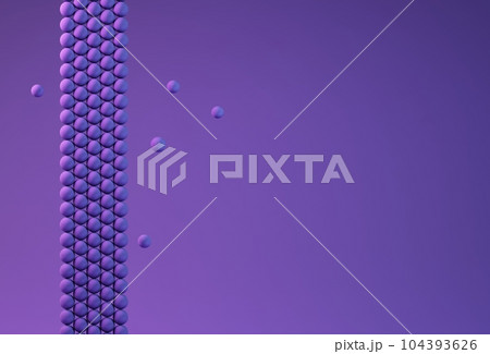 Bubles abstrac background. Purple color. rendering 104393626