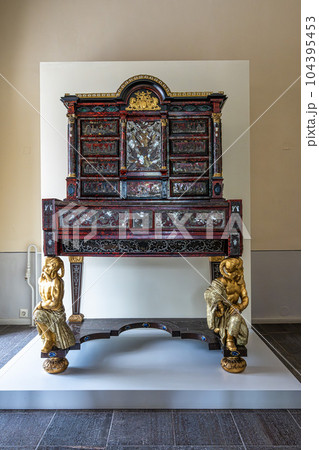 Interior of Castle Belvedere near Weimar Thuringia Germany is a elegant summer residence dating from 18th century. Interior of Castle Belvedere near Weimar Thuringia Germany is a elegant summer residence dating from 18th century. 104395453