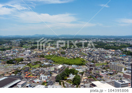 茨城県水戸市の街並み　2023.6月（笠間方面） 104395806