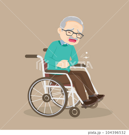 senior man in wheelchair 15 104396532