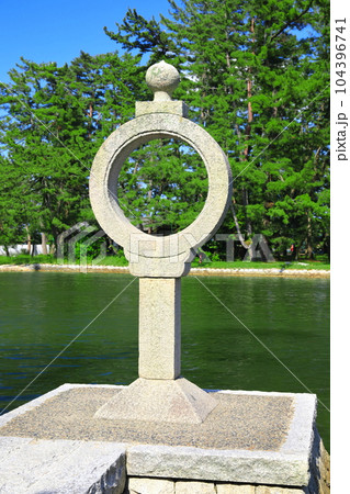 【京都府】智恩寺の智恵の輪燈籠（石燈籠） 104396741