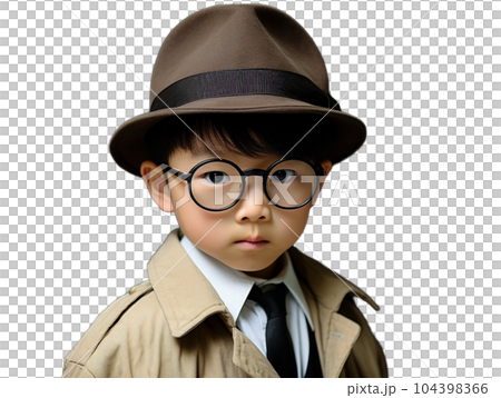 男孩打扮成偵探2 104398366