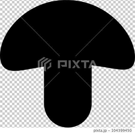 なめこシルエット 104399450