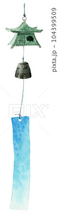 アナログ水彩南部風鈴 アナログ水彩南部風鈴 104399509