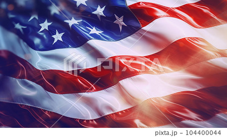 Realistic USA Flag Background Realistic USA Flag Background 104400044