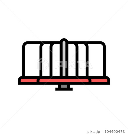 merry go round park kid play color icon vector illustration 104400478