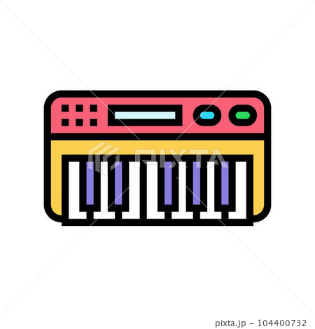 musical instrument toy child baby kid color icon vector illustration 104400732