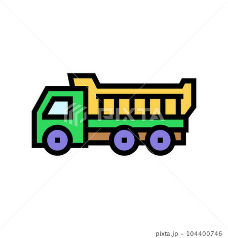 truck toy child baby kid color icon vector illustration 104400746