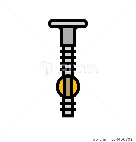 furniture bolt hardware fitting color icon vector illustration 104400802